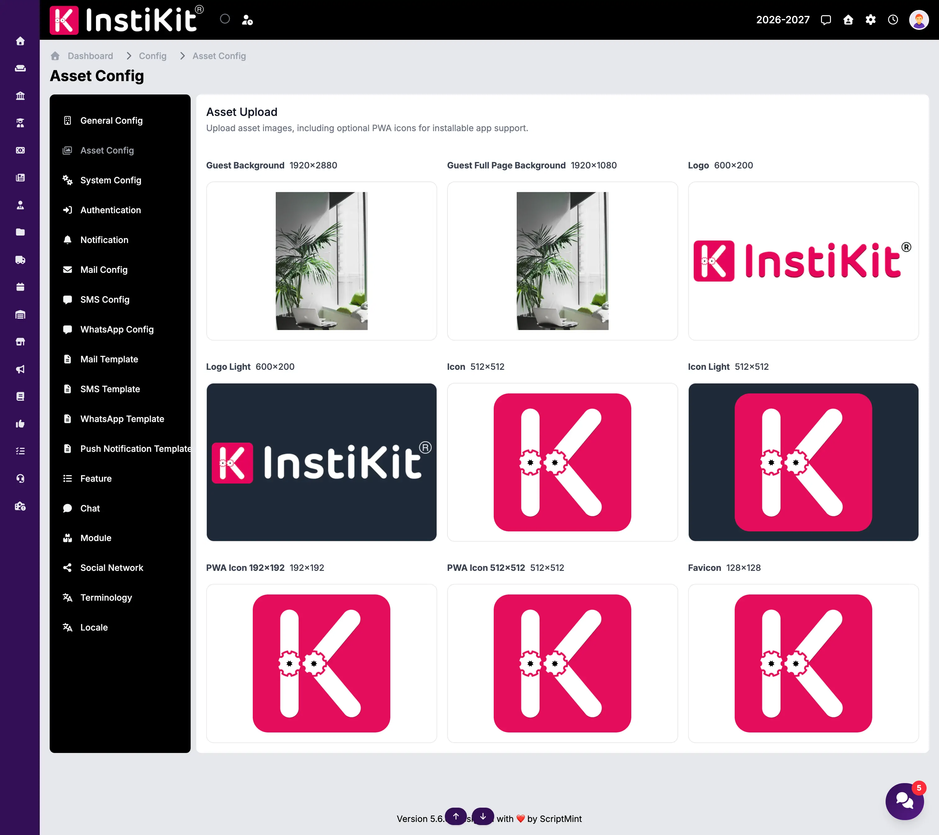 InstiKit Asset Config